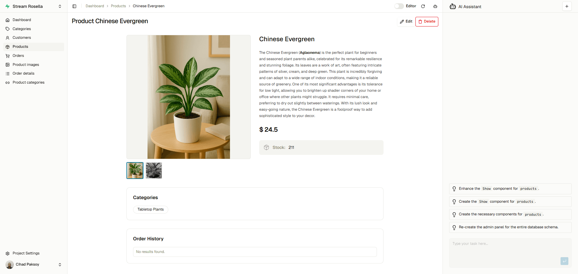 supadmin dashboard screenshot 1