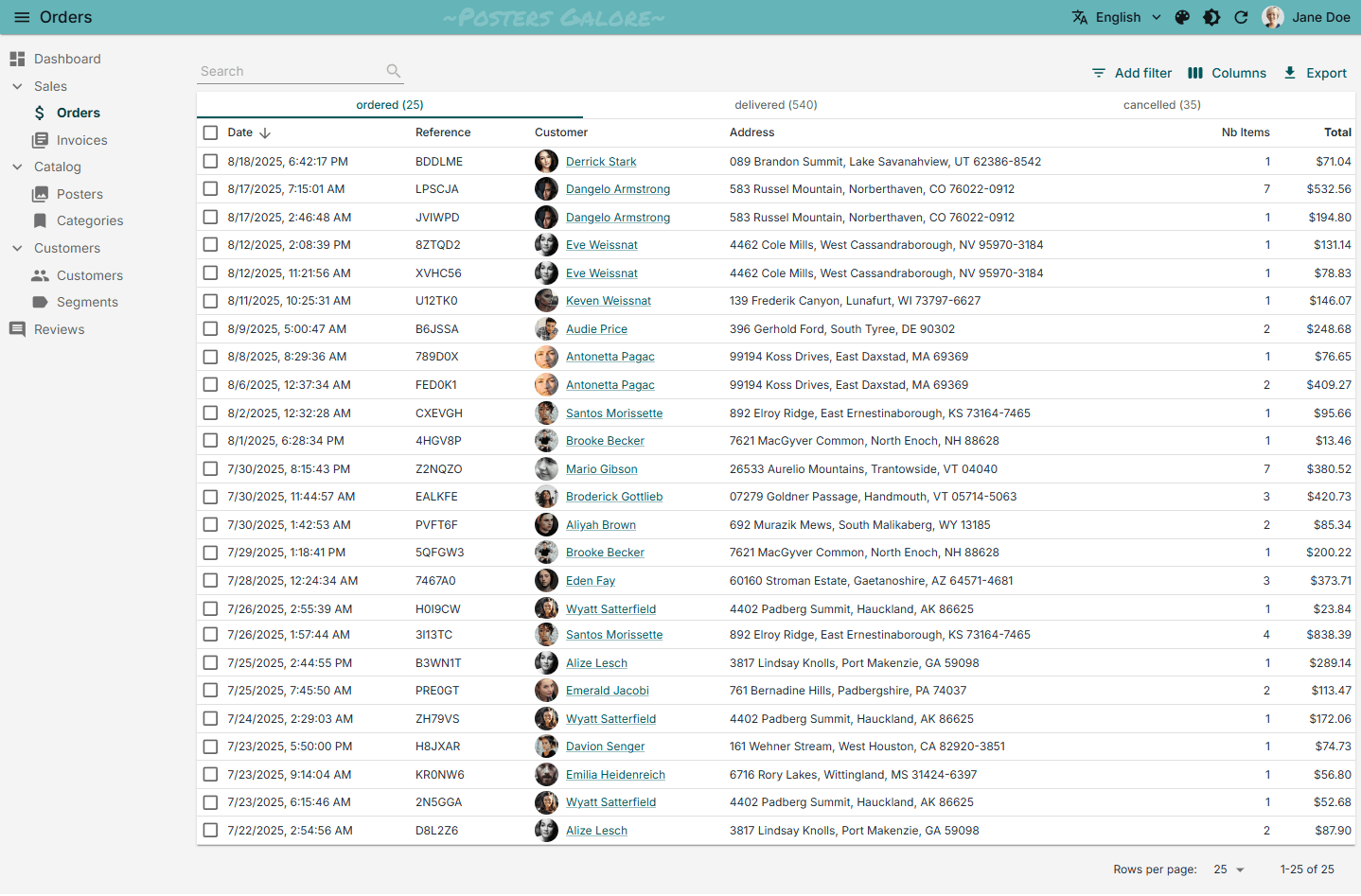 supadmin dashboard screenshot